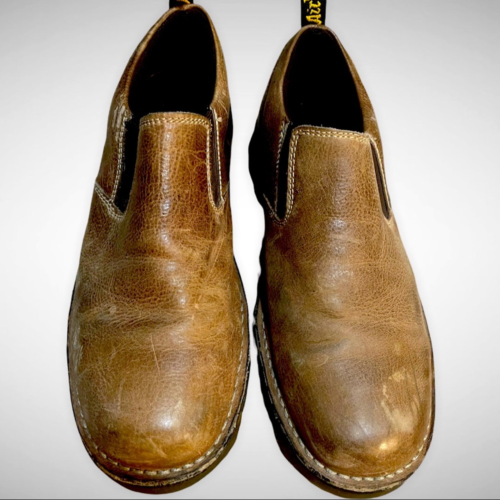 Dr Doc Martens Mens Maclean slip on shoes size 13 brown